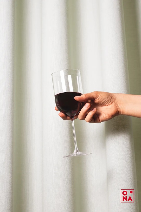 ONA zestaw kieliszków do wina ze szkła 400 ml transparentny 704330