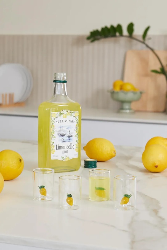 Balvi zestaw kieliszków do shotów ze szkła borokrzemianowego 50 ml żółty 28196