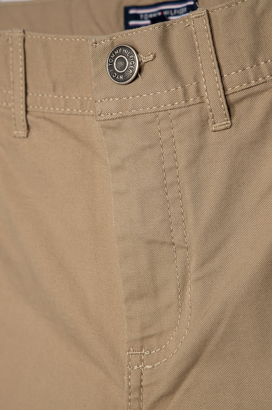 Dětské kalhoty Tommy Hilfiger KB0KB03972 béžová AA00