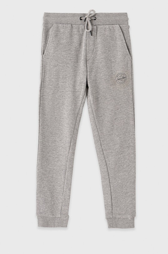 Dětské kalhoty Jack & Jones pletenina šedá 12182767