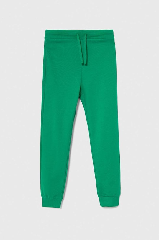 Дитячі бавовняні штани United Colors of Benetton бавовна зелений 3J68CF01P.G.NOS