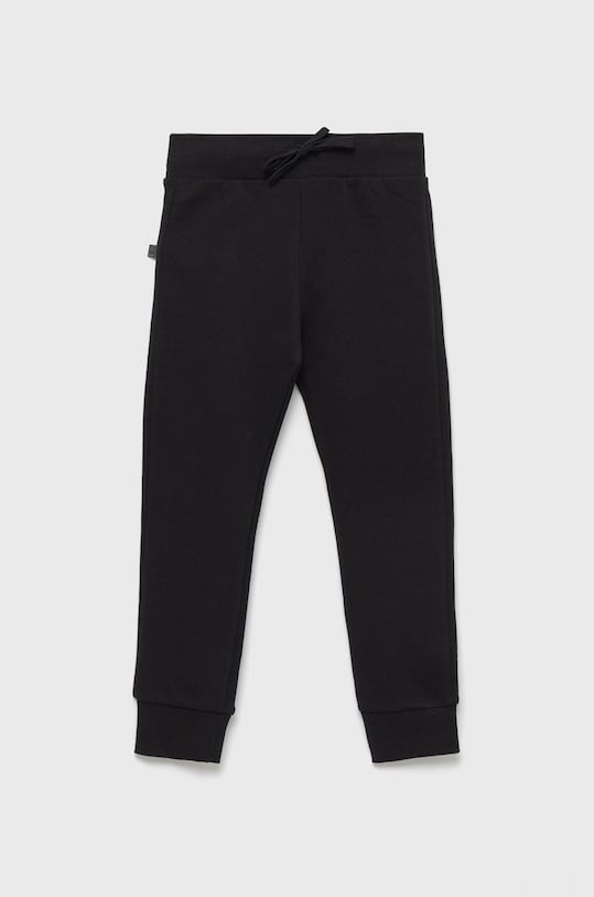 United Colors of Benetton pantaloni de trening din bumbac pentru copii bumbac negru 3J68CF01P.G.NOS