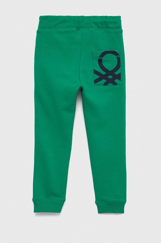 United Colors of Benetton spodnie dresowe bawełniane dziecięce 3J68CF01O.G.NOS zielony AA00