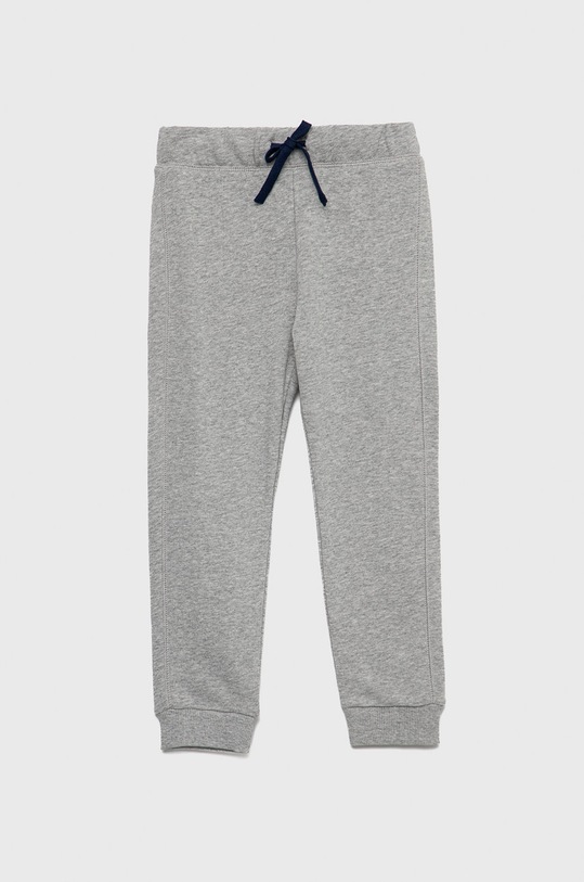 United Colors of Benetton pantaloni de trening din bumbac pentru copii uni gri 3J68CF01O.G.NOS