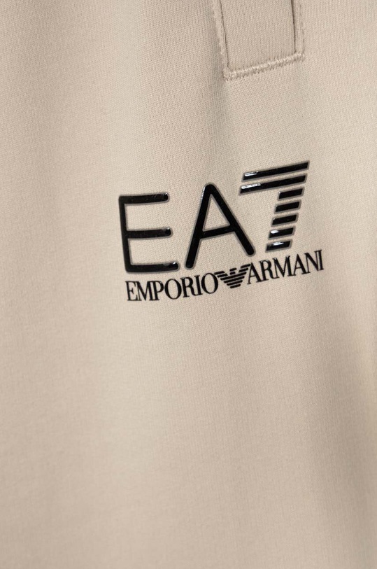 Fiú EA7 Emporio Armani gyerek pamut melegítőnadrág 8NBP51.BJ05Z bézs