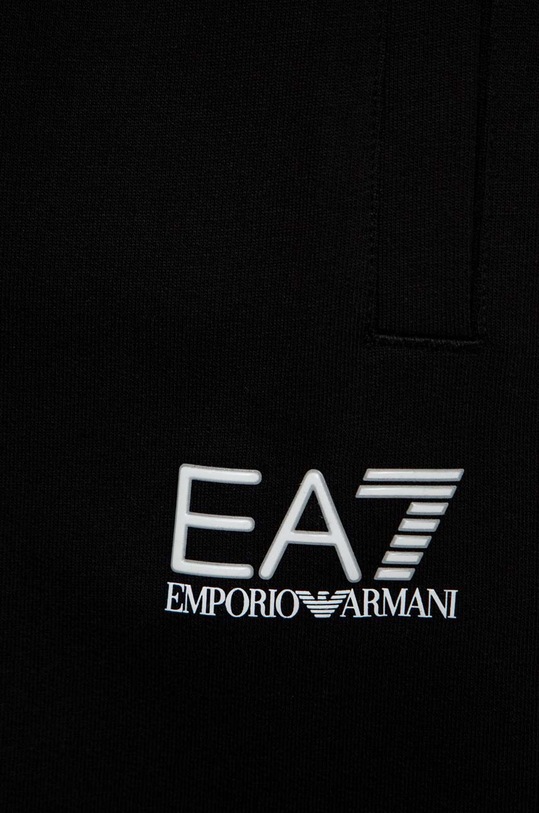 CHLAPEC Dětské bavlněné tepláky EA7 Emporio Armani 8NBP51.BJ05Z černá