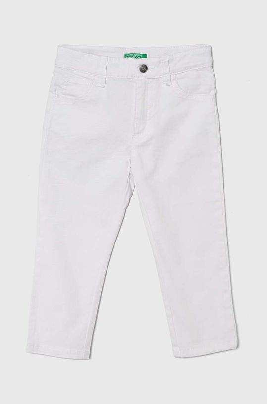 United Colors of Benetton jeans copii reglabil alb 4NV3GE009.P.Continuativ