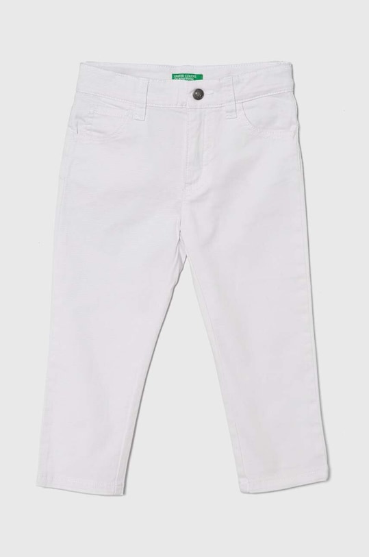United Colors of Benetton jeans copii reglabil alb 4NV3GE009.P.Continuativ