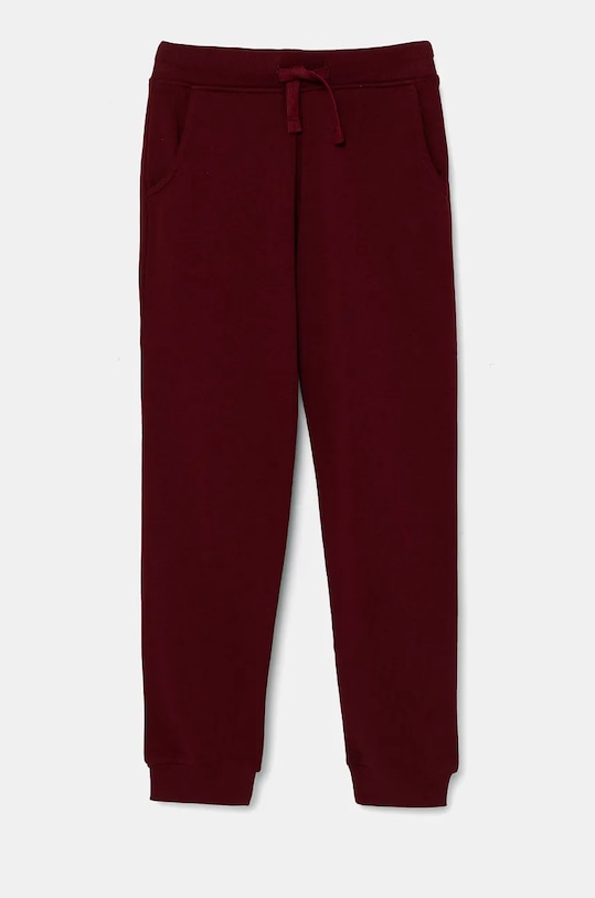 Guess spodnie dresowe dziecięce bawełna bordowy L93Q24.KAUG0.9BYH