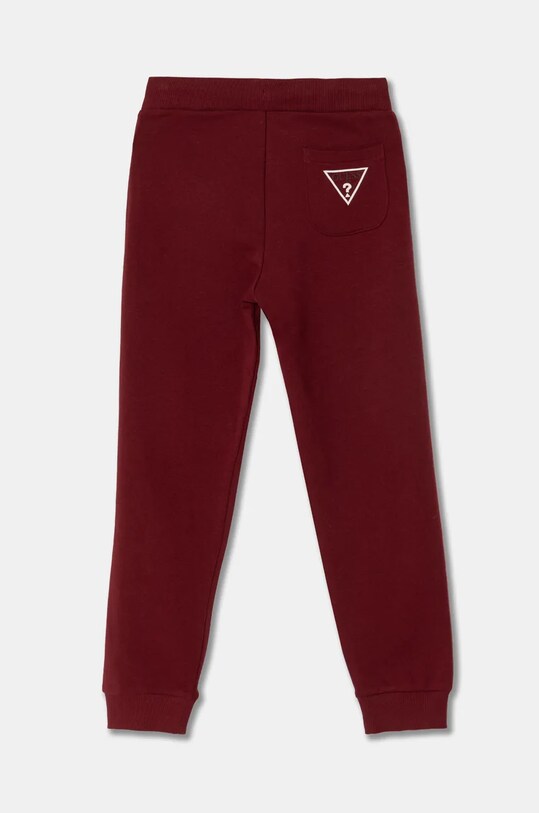 Detské bavlnené tepláky Guess N93Q17.KAUG0.9BYH burgundské AA00