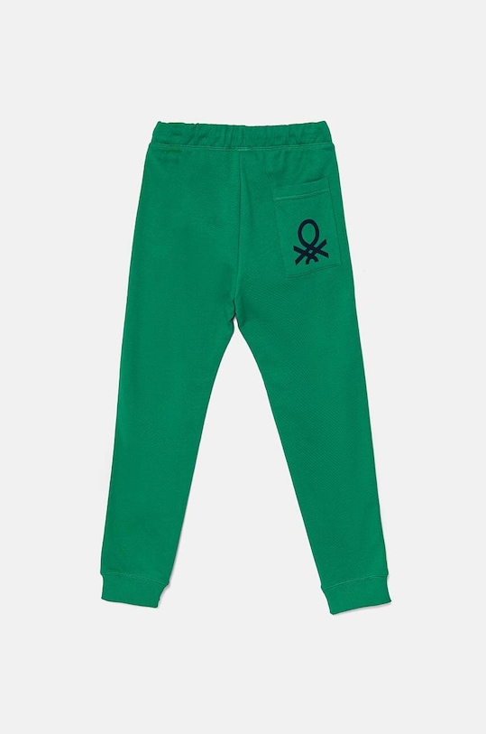 Detské bavlnené nohavice United Colors of Benetton 3J68CF058.G.NOS zelená AA00