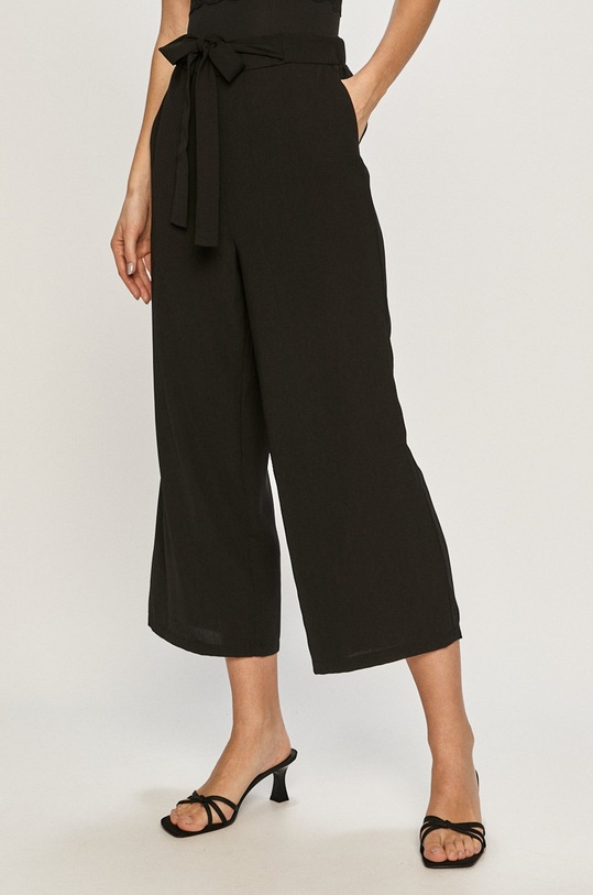 Nohavice Pieces látka čierna 17101017