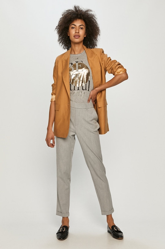 Vero Moda Spodnie 10225280 szary AA00