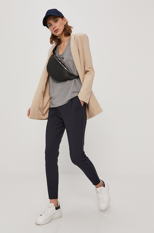 Nohavice Vero Moda 10197909 tmavomodrá AA00