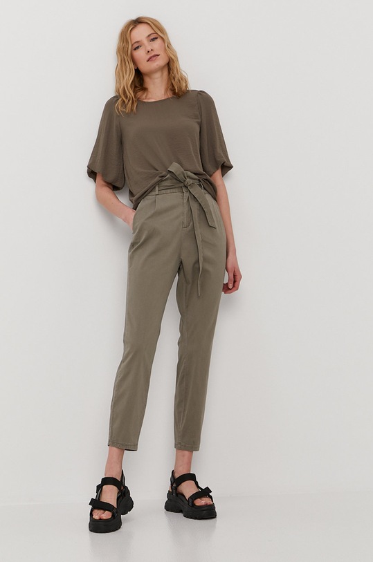 Kalhoty Vero Moda 10216704 zelená AA00