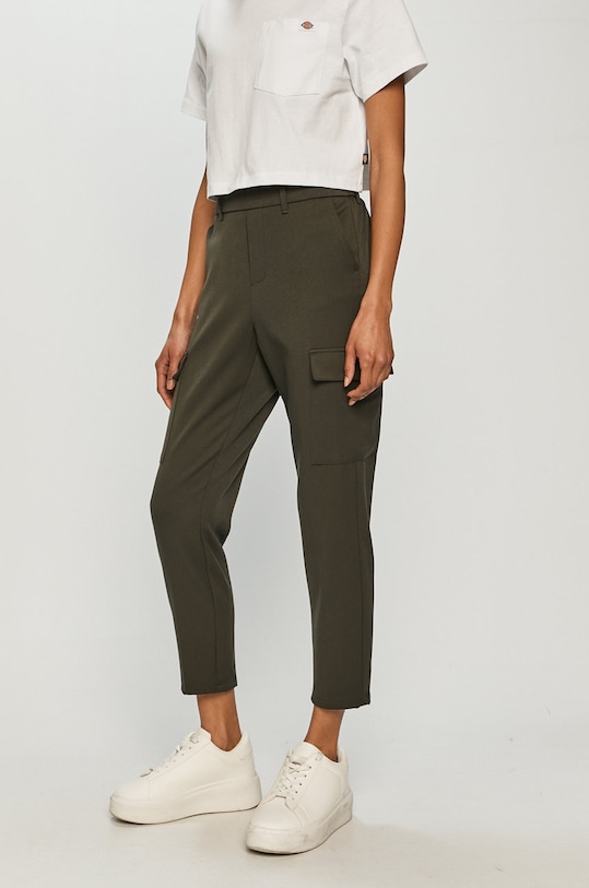 Vero Moda Spodnie z elastanem zielony 10233950
