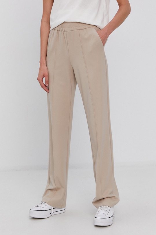 Kalhoty Only pletenina béžová 15235076