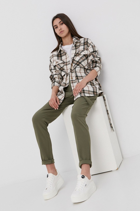 Jacqueline de Yong Spodnie 15205820 zielony AA00