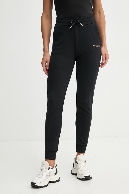 Armani Exchange spodnie bawełna czarny 8NYPBA.YJE5Z.NOS