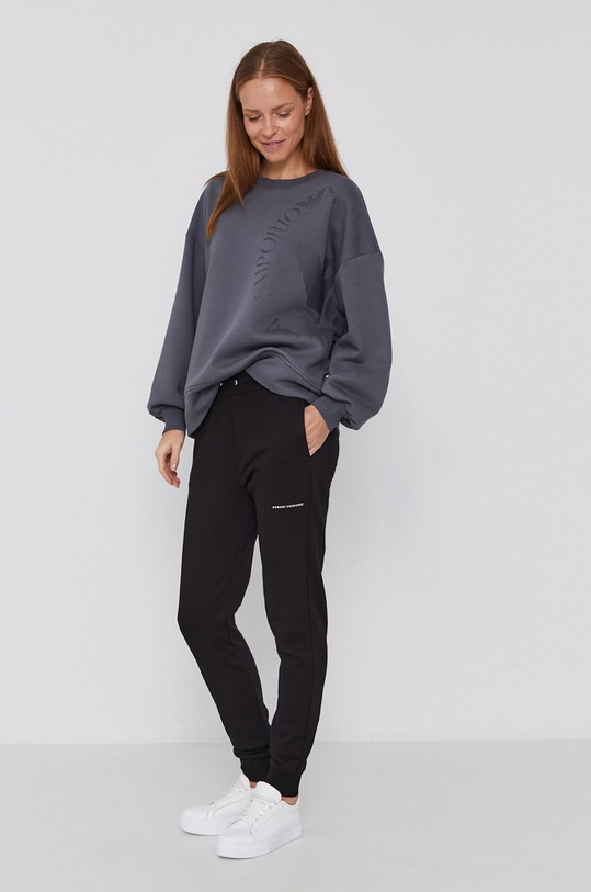 Nohavice Armani Exchange bavlna čierna 8NYPFX.YJ68Z.NOS