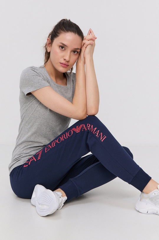 EA7 Emporio Armani Spodnie 8NTP85.TJCQZ dzianina granatowy 8NTP85.TJCQZ