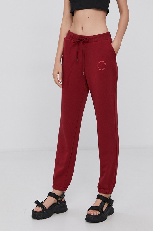 Kalhoty Noisy May pletenina burgundské 27017354.Rhubarb