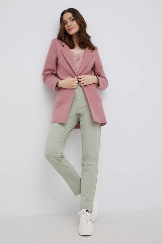 Kalhoty Vero Moda medium zelená 10258104.DesertSage