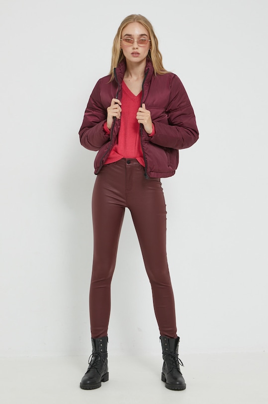 JDY spodnie 15211786.WindsorWin bordowy AA00