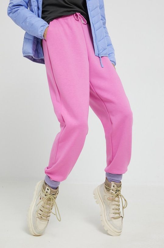 Only spodnie dresowe dzianina fioletowy 15280354.SuperPink