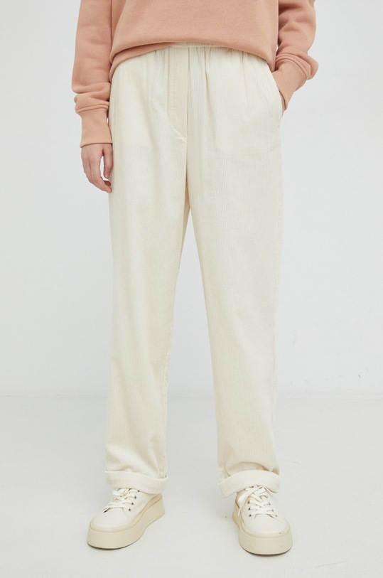 Marc O'Polo spodnie sztruksowe bawełna beżowy M08124510387
