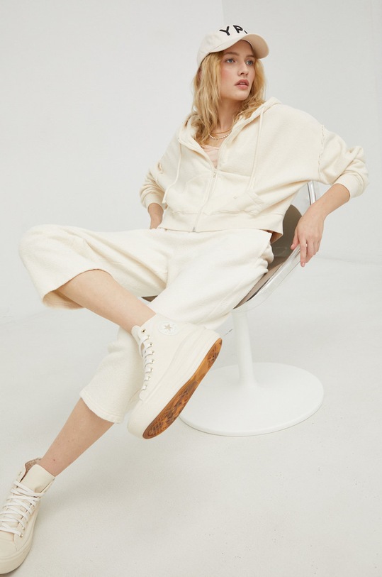 American Vintage pantaloni de trening din bumbac BOBY05A bej AA00