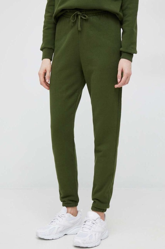 MC2 Saint Barth pantaloni de trening din bumbac bumbac verde ODA0005