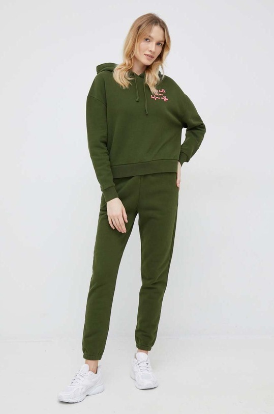 MC2 Saint Barth pantaloni de trening din bumbac ODA0005 verde AA00