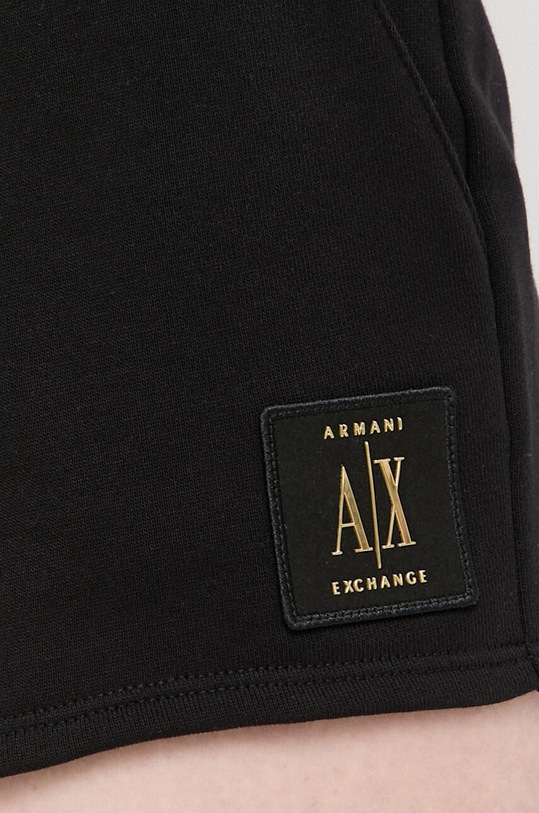 Armani Exchange pantaloni scurti din bumbac 8NYSMX.YJ68Z.NOS negru