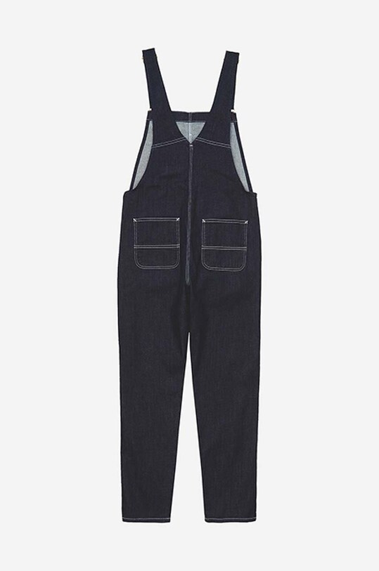 Rifľové nohavice na traky Carhartt WIP W Bib Overall I028638 BLUE STONE viacfarebná I028638.