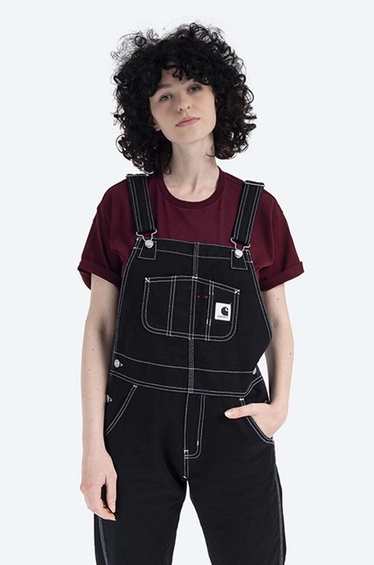 Carhartt WIP denim overalls W Bib Overall I029796. black AA00