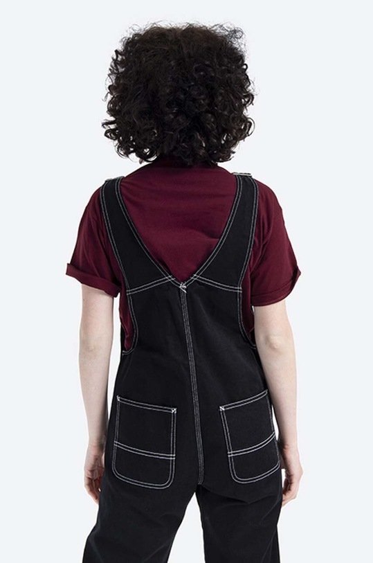 Clothing Carhartt WIP denim overalls W Bib Overall I029796. black