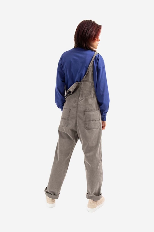 Clothing Carhartt WIP denim overalls Bib Overall Straight I030287. gray