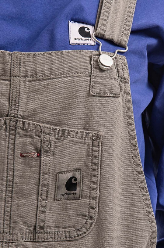 Carhartt WIP denim overalls Bib Overall Straight gray I030287.