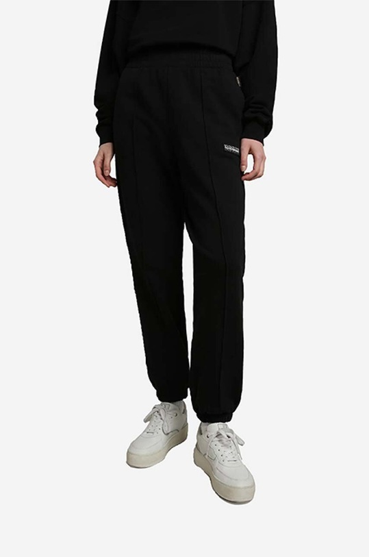 Bavlnené tepláky Napapijri bavlna čierna NA4G93.041