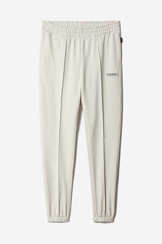 Napapijri spodnie dresowe bawełniane beżowy NA4G93.N1A