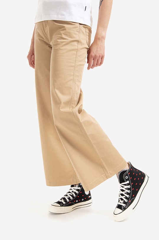 Converse spodnie Wide Leg Carpenter 10022968.A02 brązowy