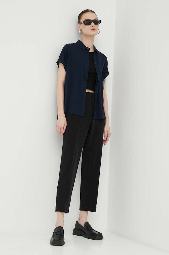 Samsoe Samsoe pantaloni F15404308 negru AA00