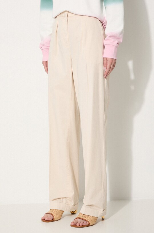 A.P.C. cotton trousers Grand Pantal Camila beige COEPY.F08401