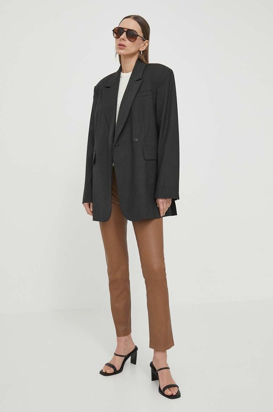 2NDDAY spodnie skórzane Leya 2ND 2000524043 beżowy AA00