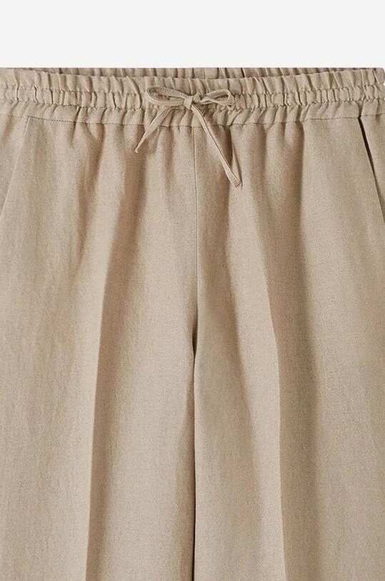 Льняные брюки A.P.C. LIAEO.F08426 бежевый AA00