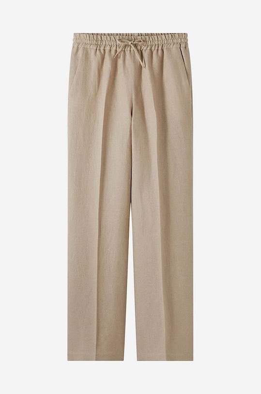 Oblečenie Ľanové nohavice A.P.C. Pantalon Carlota LIAEO.F08426 béžová