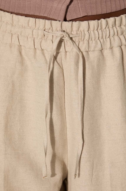 A.P.C. linen trousers Pantalon Carlota LIAEO.F08426 beige