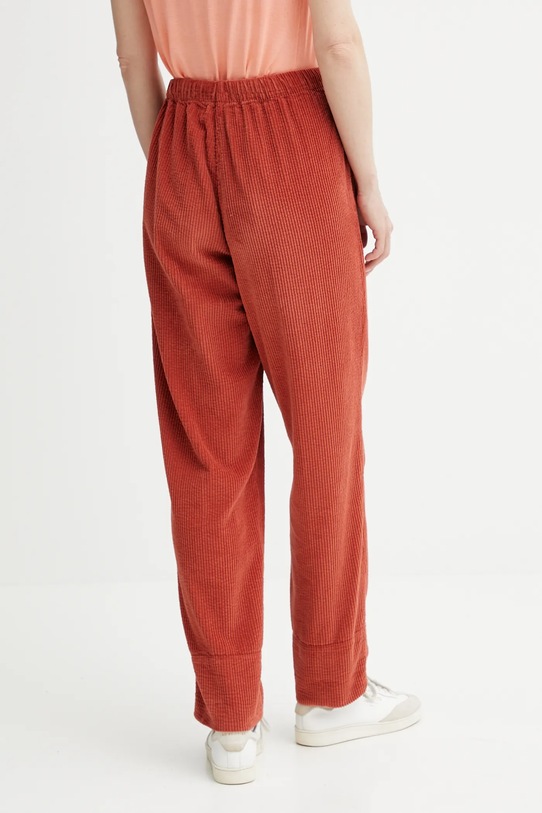 Odzież American Vintage spodnie sztruksowe PADO137 pomarańczowy