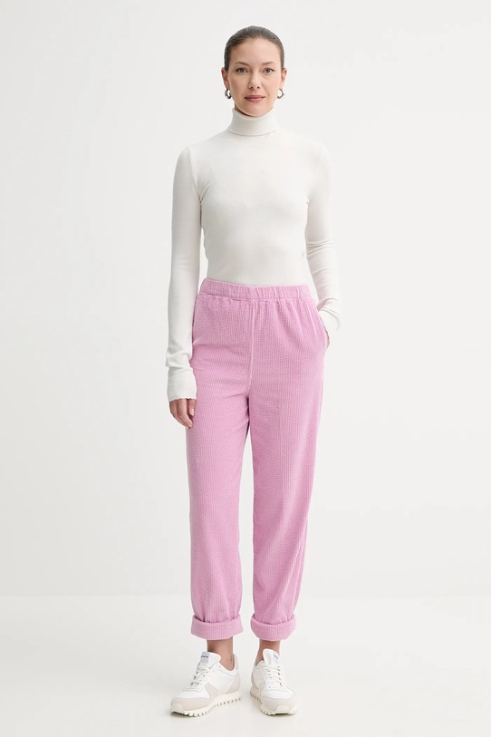 Κοτλέ παντελόνι American Vintage PADO137 ροζ AA00